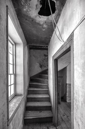 Surviving portion of original staircase, second story; ca. 1780